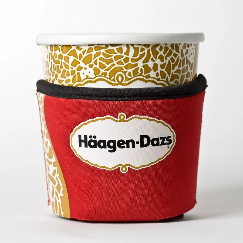 Customized Pint Pal Ice Cream Koozie for Häagen-Dazs branding